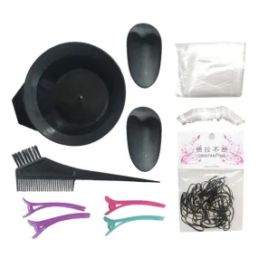 11Pcs/set Salon Hair Color Dye Bowl Comb Brush Set Hairdressing Tools Kits