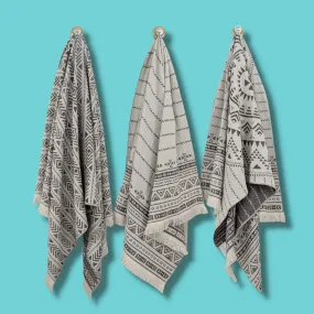 3 Turkish Towel Travel Set 240gsm Reversible