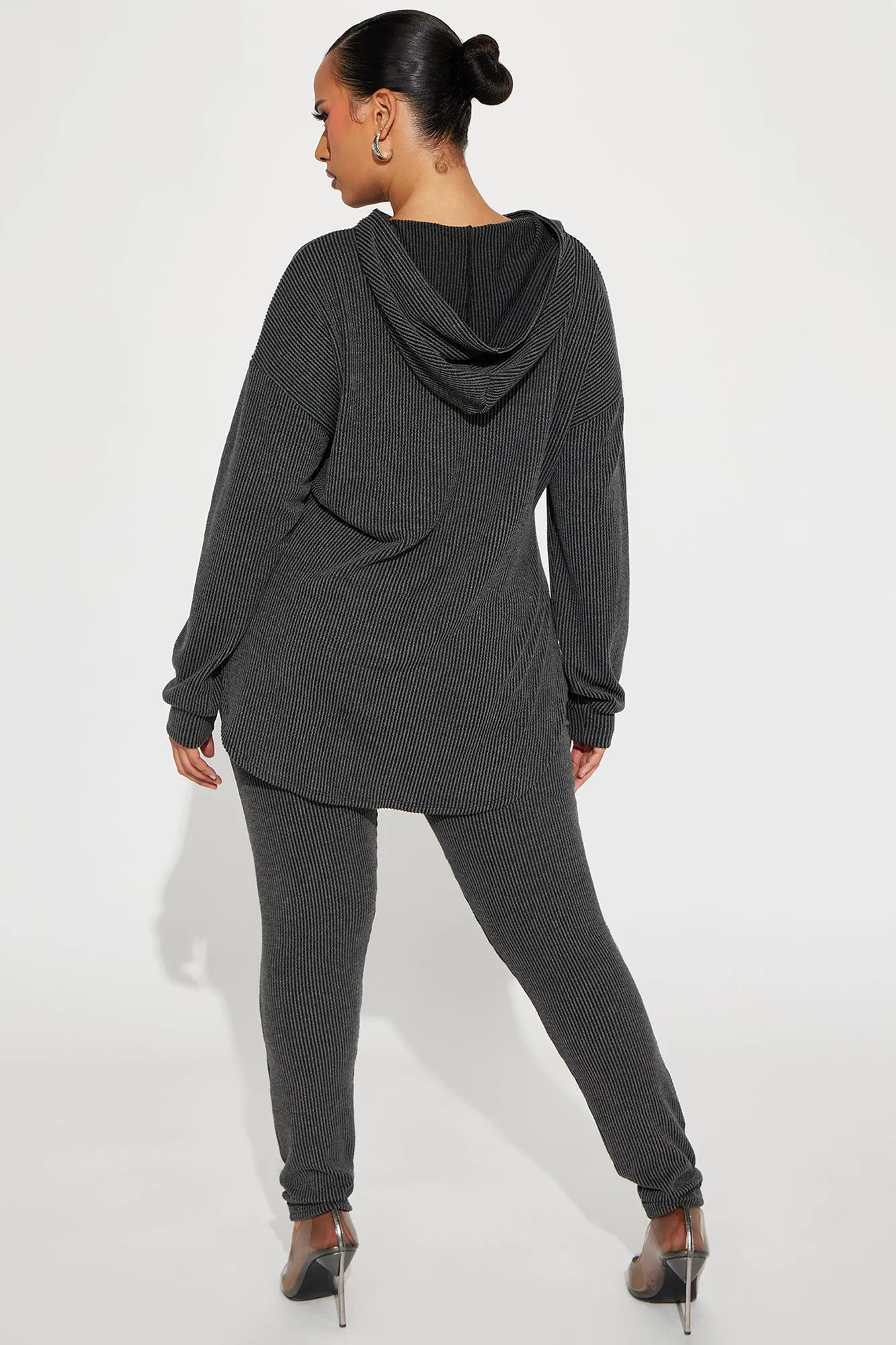 Another Day Mineral Wash Legging Set - Black