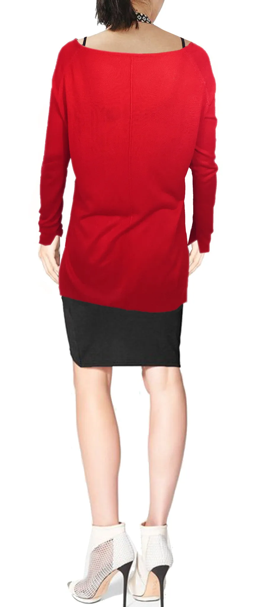 ASHORE WOMENS CLASSIC FINE SWEATERS LONG BODY