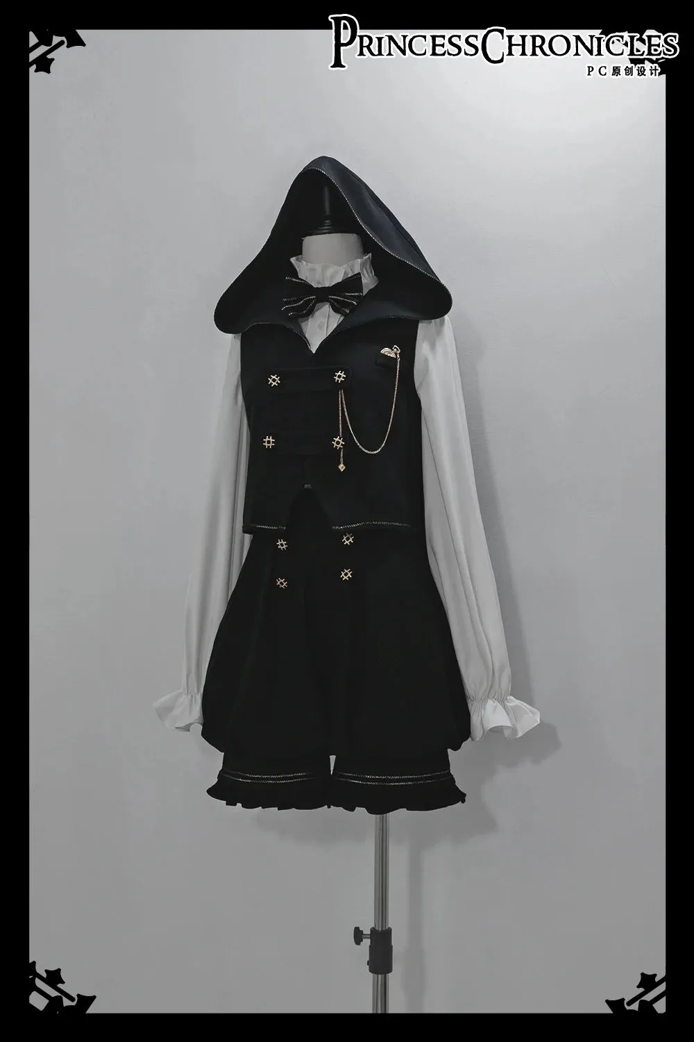 Boy Style Ouji Lolita Prince Hooded Cloak / Vest / Shorts / Long Sleeve Shirt by Princess Chronicles ~ Rabbit in a Hurry