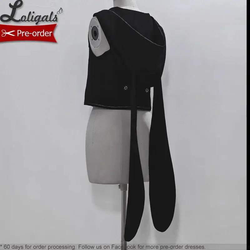 Boy Style Ouji Lolita Prince Hooded Cloak / Vest / Shorts / Long Sleeve Shirt by Princess Chronicles ~ Rabbit in a Hurry