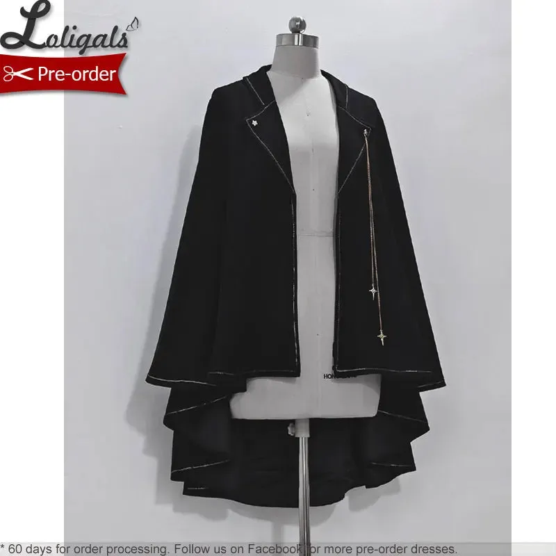 Boy Style Ouji Lolita Prince Hooded Cloak / Vest / Shorts / Long Sleeve Shirt by Princess Chronicles ~ Rabbit in a Hurry