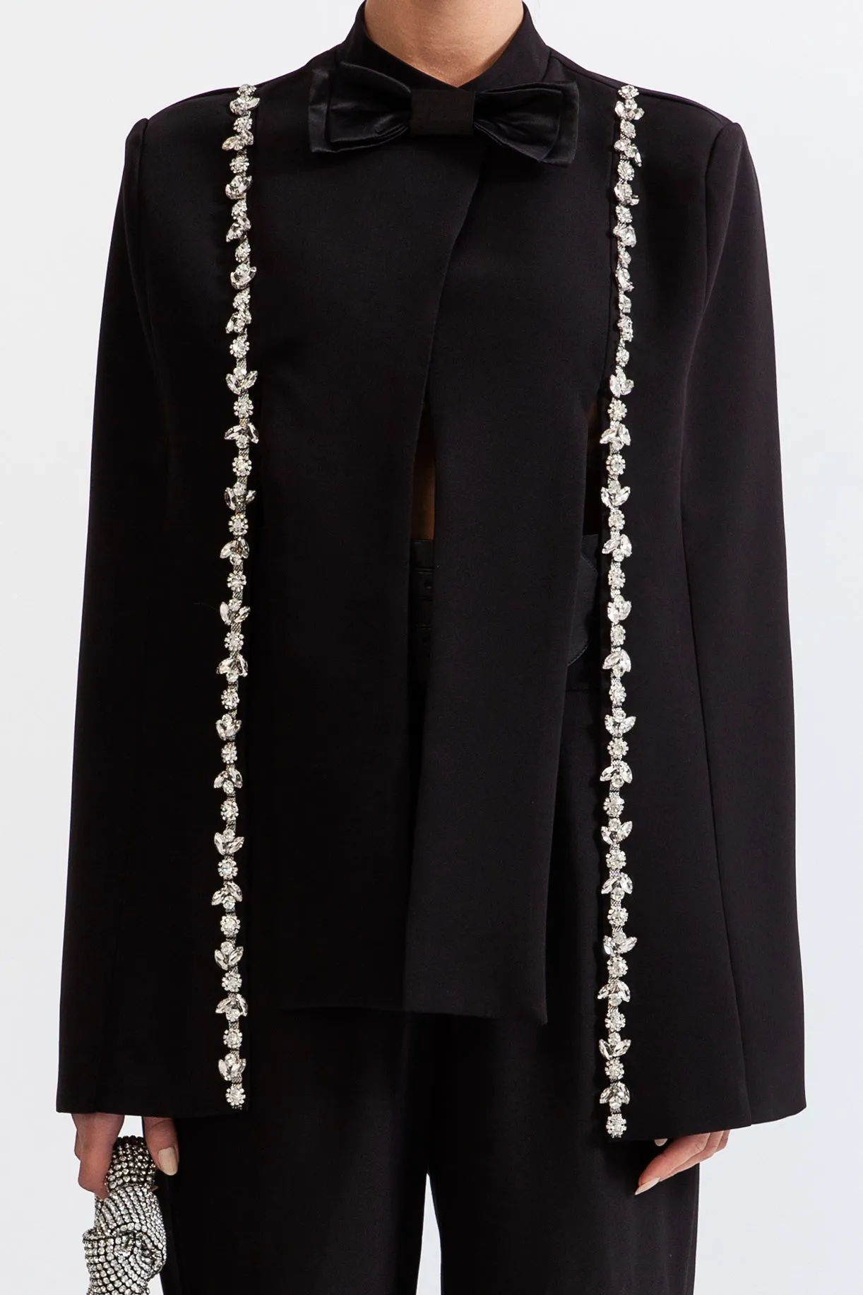 Cape de smoking bijou - Noir