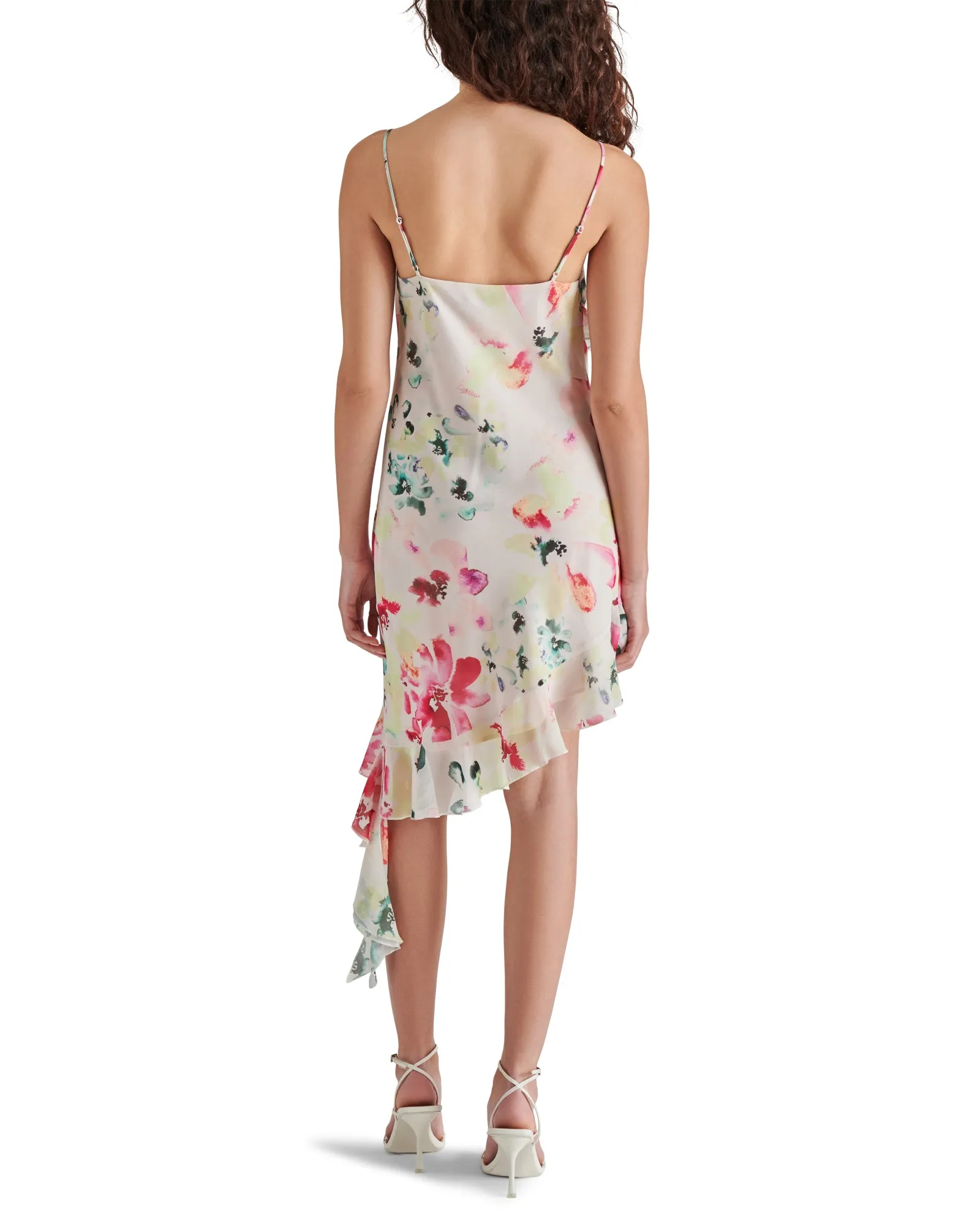 CARMENITA DRESS WHITE MULTI