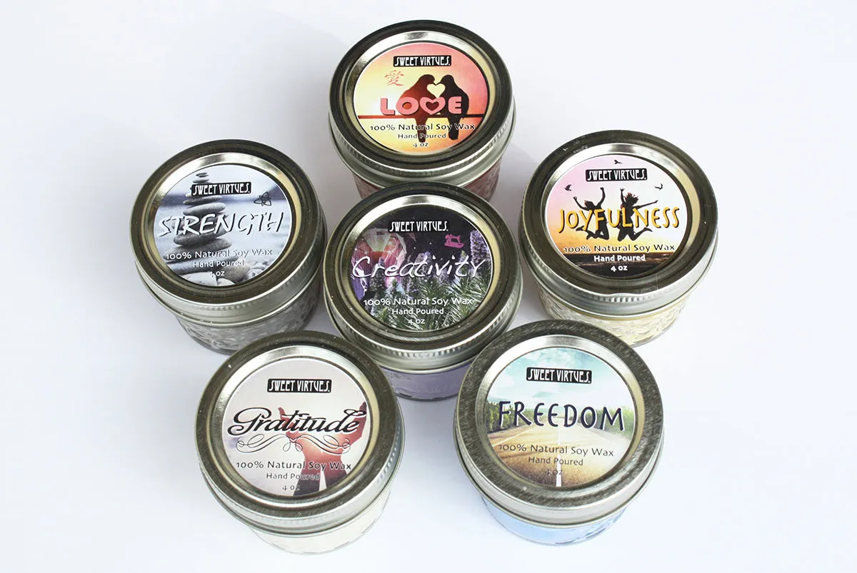 DISCREET WRAP SCARF / SOY CANDLE COMBO