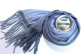 DISCREET WRAP SCARF / SOY CANDLE COMBO