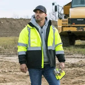 EMROIDERED ANSI Class 3 Quilted Lined Chore Coat