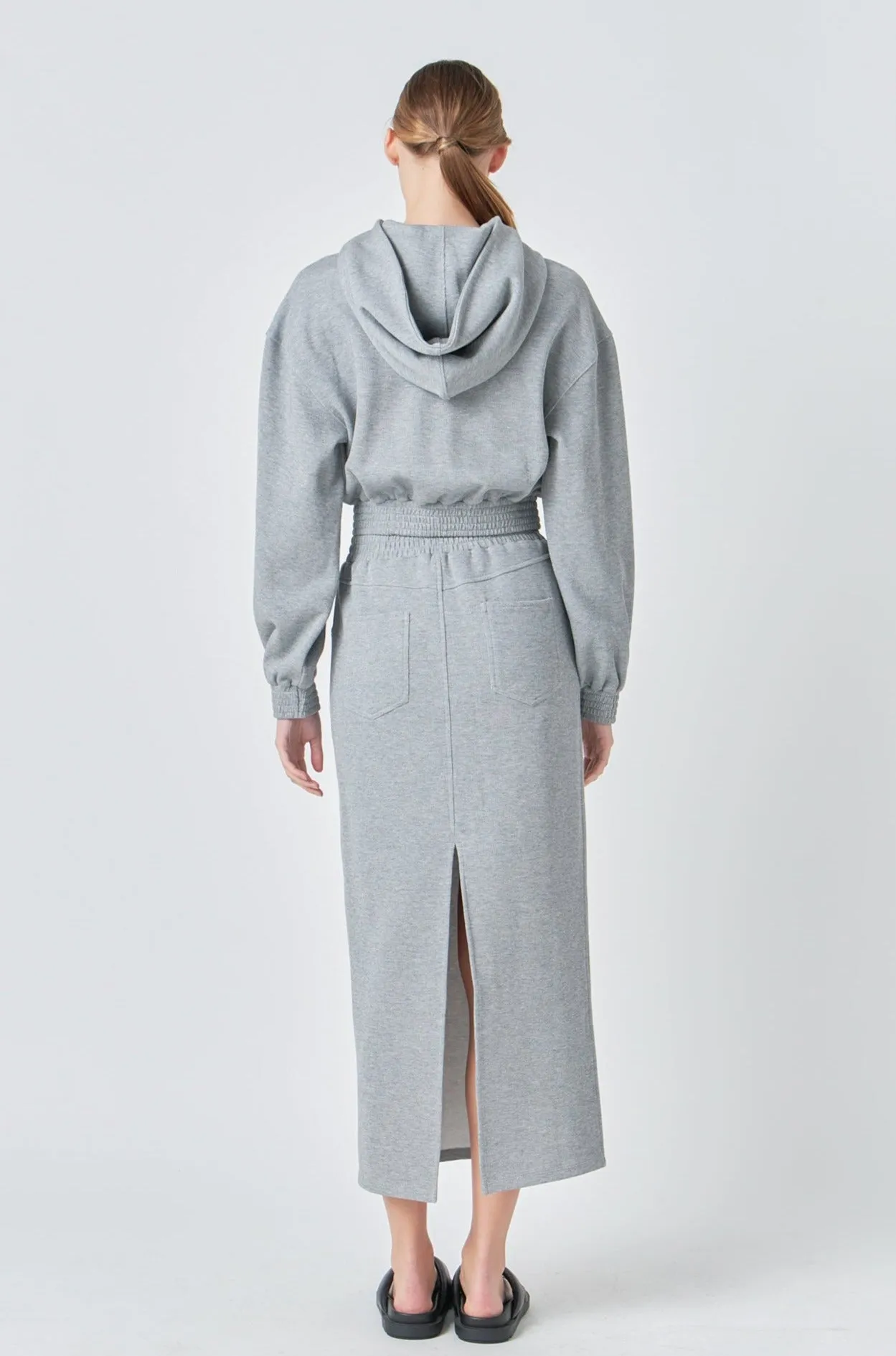 Grey Lab - French Terry Cropped Hoodie