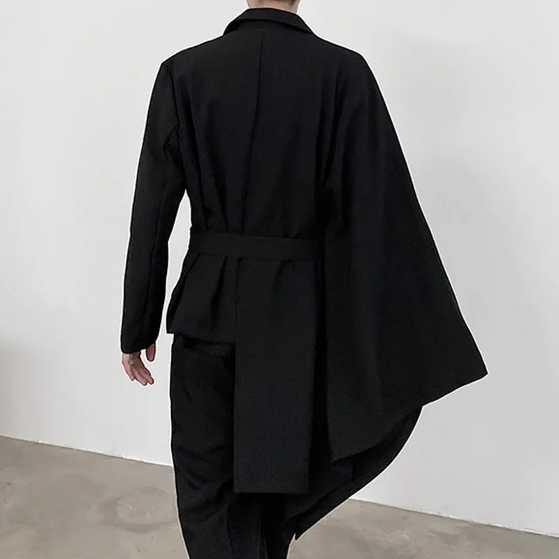 Irregular Cloak Cape Suit Coat