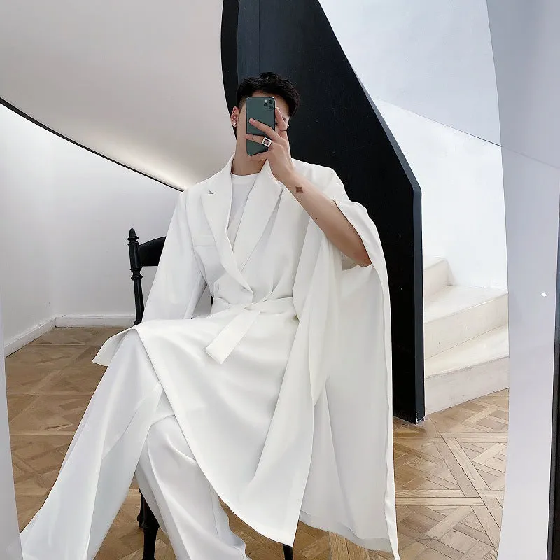 Irregular Cloak Cape Suit Coat