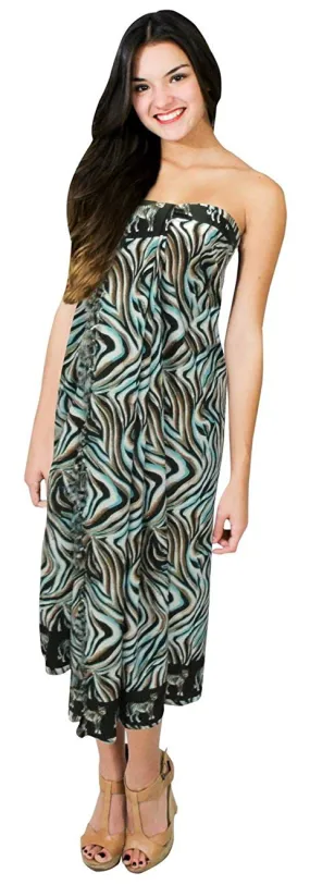 LA LEELA Beachwear Bikini Cover up Bathing Suit Wrap Pareo Women 30 ONE Size