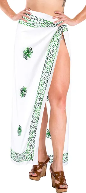 LA LEELA Women Beachwear Bikini Wrap Cover up Swimwear Solid 6 ONE Size