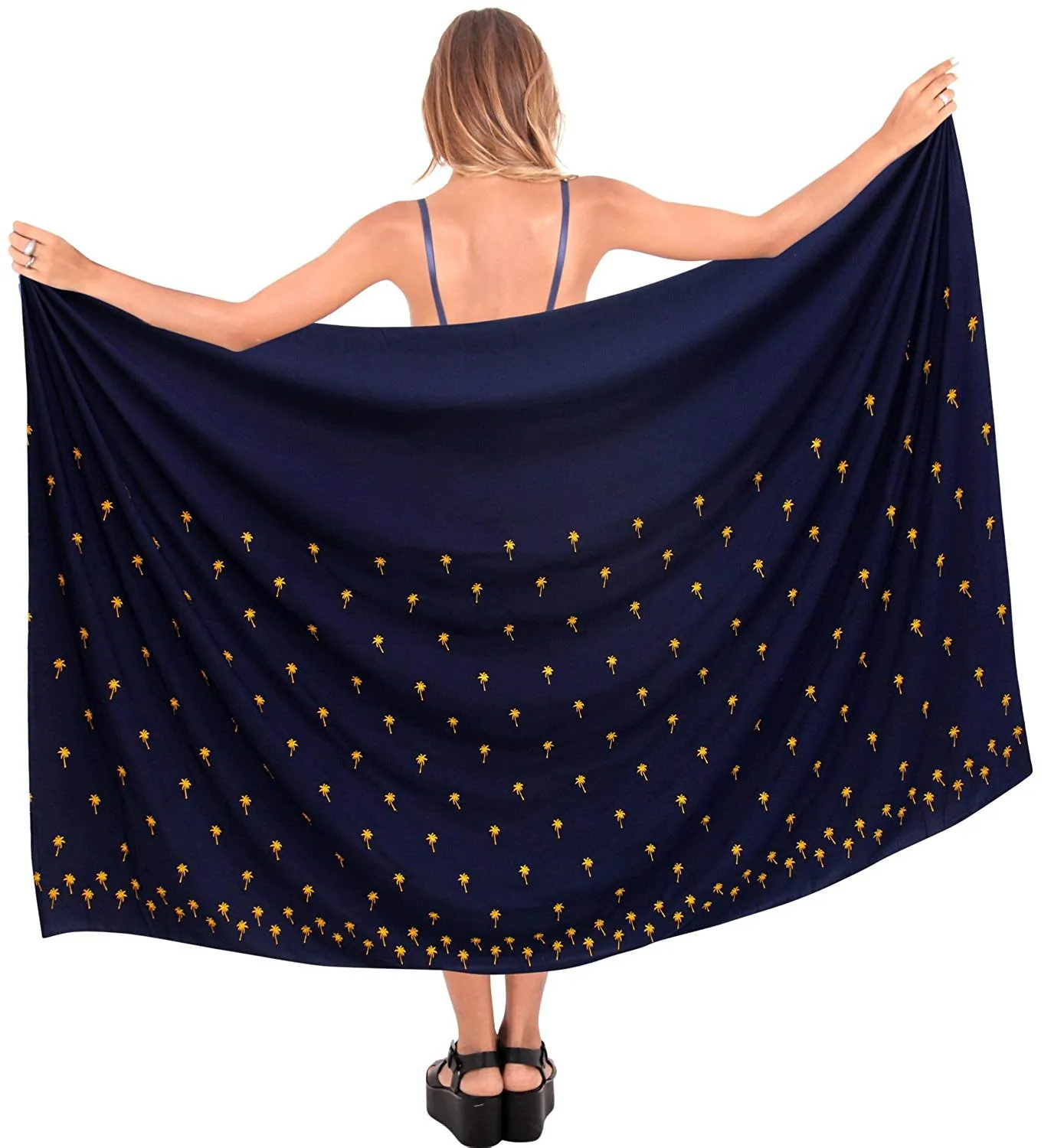 LA LEELA Women Beachwear Bikini Wrap Cover up Swimwear Solid 6 ONE Size