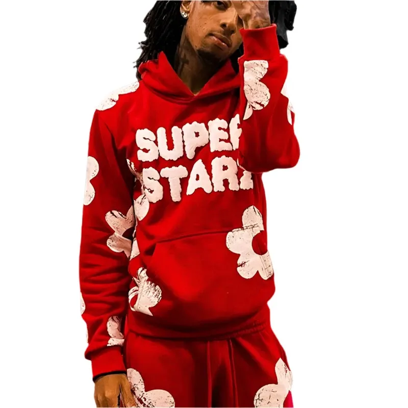 Men's Embroidered Hoodie and Sweatshirt Tracksuit Set – Stylish Pants and Sportswear for Men