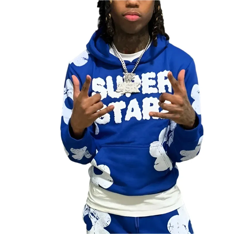 Men's Embroidered Hoodie and Sweatshirt Tracksuit Set – Stylish Pants and Sportswear for Men