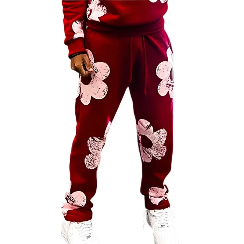 Men's Embroidered Hoodie and Sweatshirt Tracksuit Set – Stylish Pants and Sportswear for Men