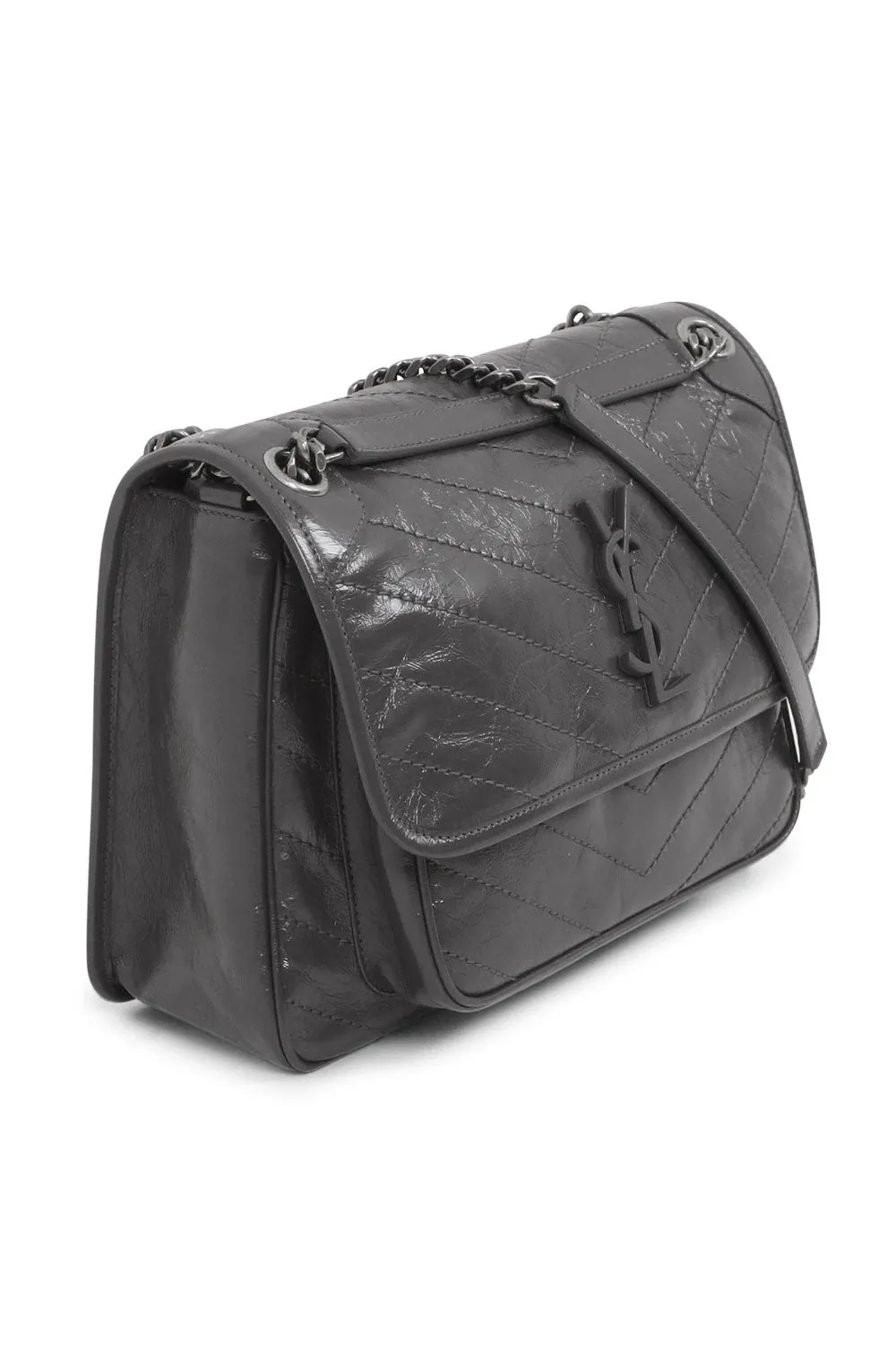 NIKI MEDIUM CRINKLED BAG | STORM