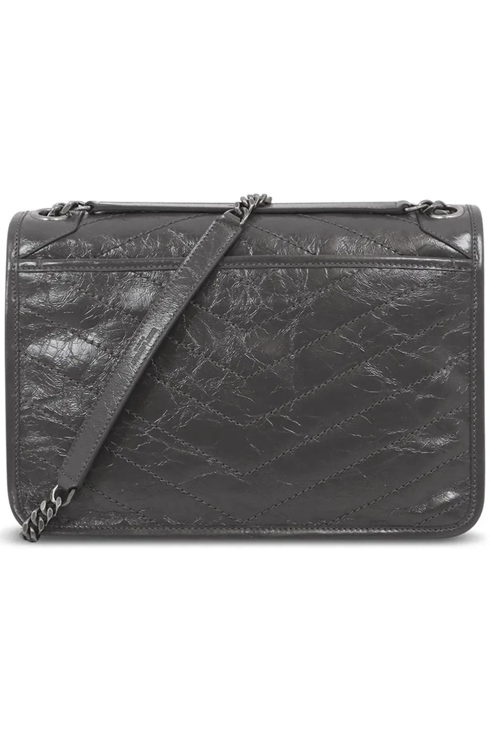 NIKI MEDIUM CRINKLED BAG | STORM