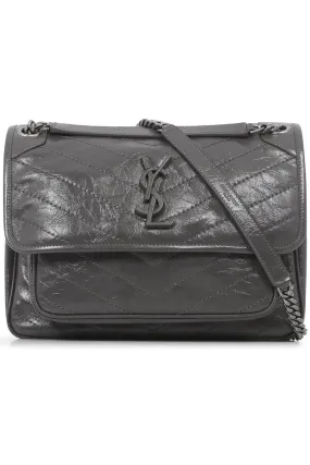 NIKI MEDIUM CRINKLED BAG | STORM