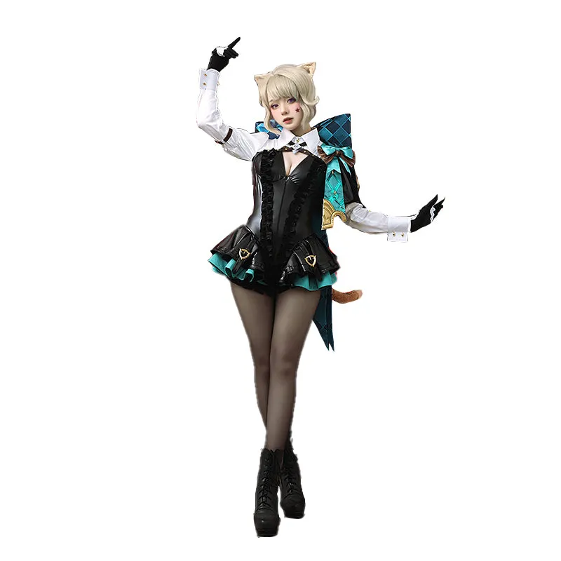 【Partial Size Ready For Ship】【Size S-2XL】【Magical Hat 】DokiDoki-R Game Genshin Impact Cosplay Fontaine Lynette Costume / Hat Magician Women
