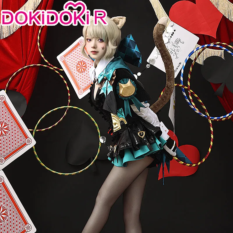 【Partial Size Ready For Ship】【Size S-2XL】【Magical Hat 】DokiDoki-R Game Genshin Impact Cosplay Fontaine Lynette Costume / Hat Magician Women