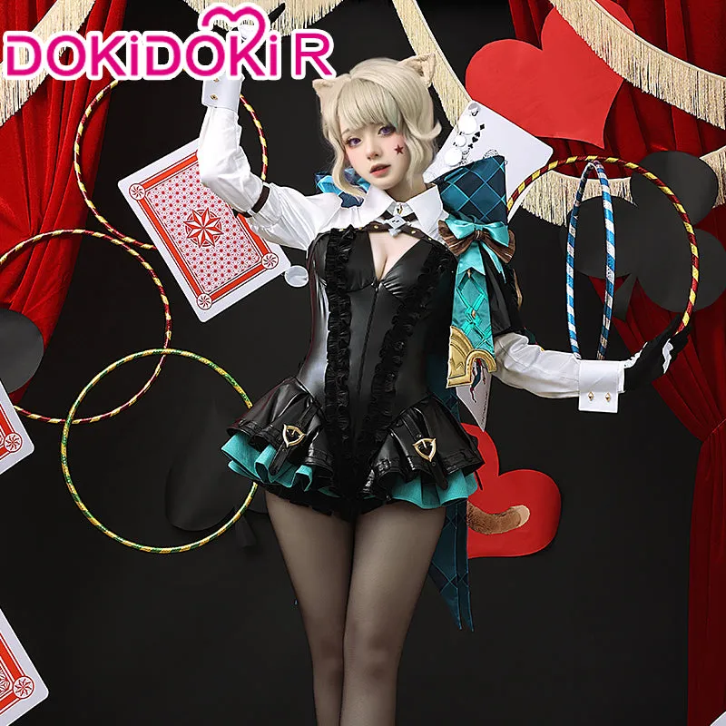 【Partial Size Ready For Ship】【Size S-2XL】【Magical Hat 】DokiDoki-R Game Genshin Impact Cosplay Fontaine Lynette Costume / Hat Magician Women
