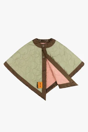 Signature Quilt Cape - Pale Sage / Pale Pink