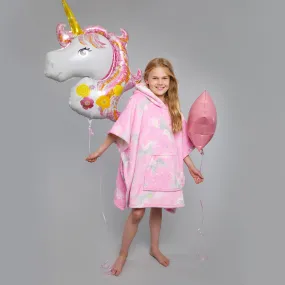 Unicorn Sherpa Fleece Poncho