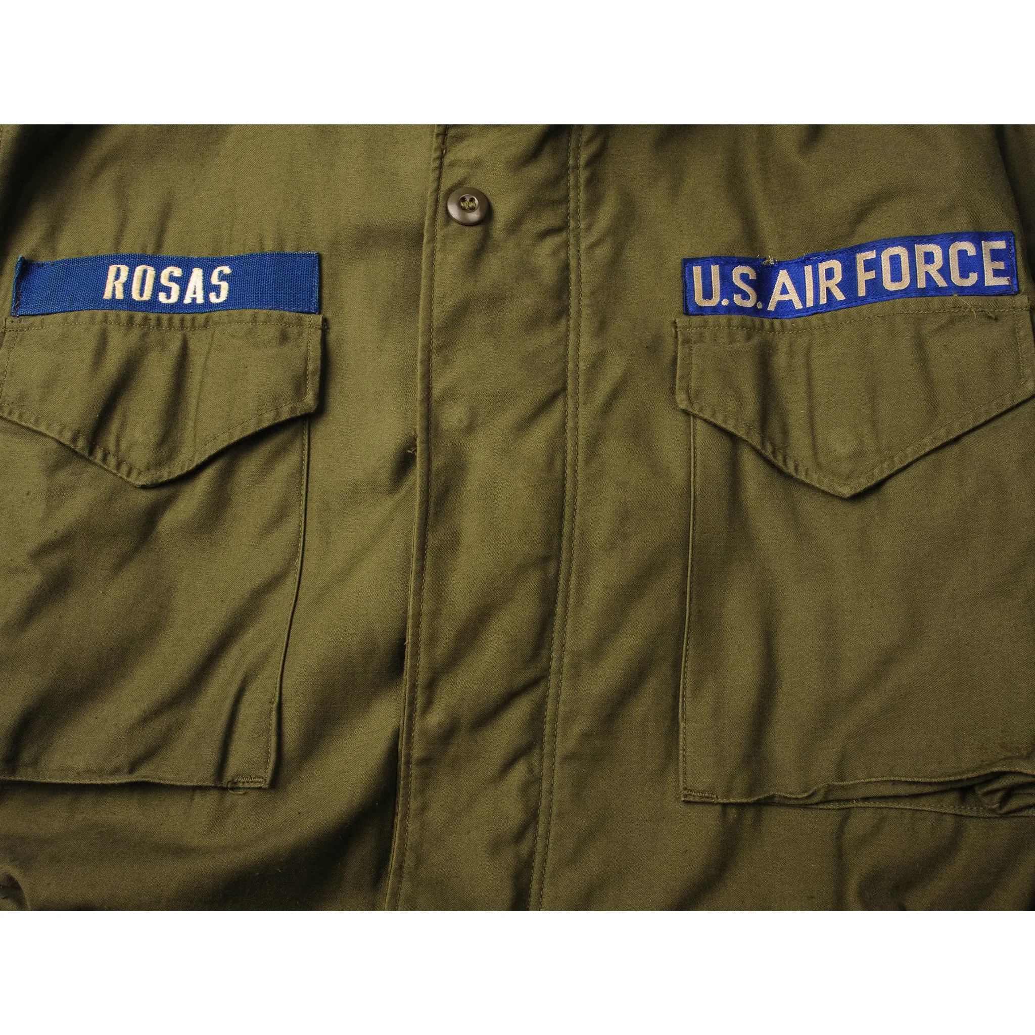 VINTAGE USAF US AIR FORCE M65 FIELD JACKET 1967 VIETNAM WAR SIZE MEDIUM LONG