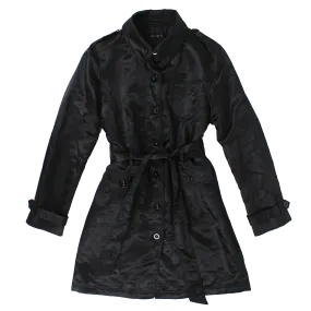Y2K Satin Trench (S/M)