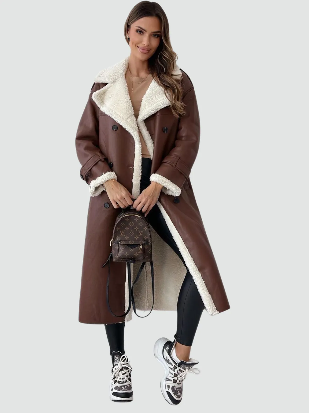 Zara - High Collar Wrap Coat