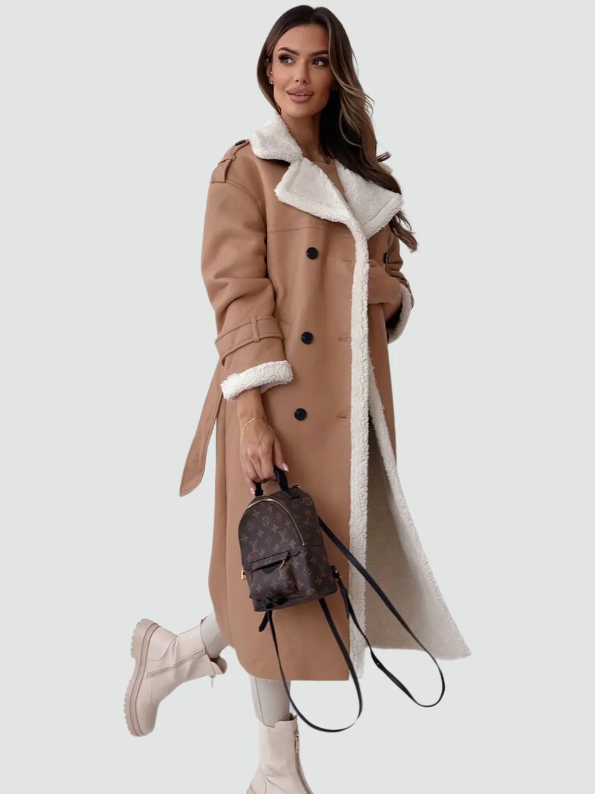 Zara - High Collar Wrap Coat