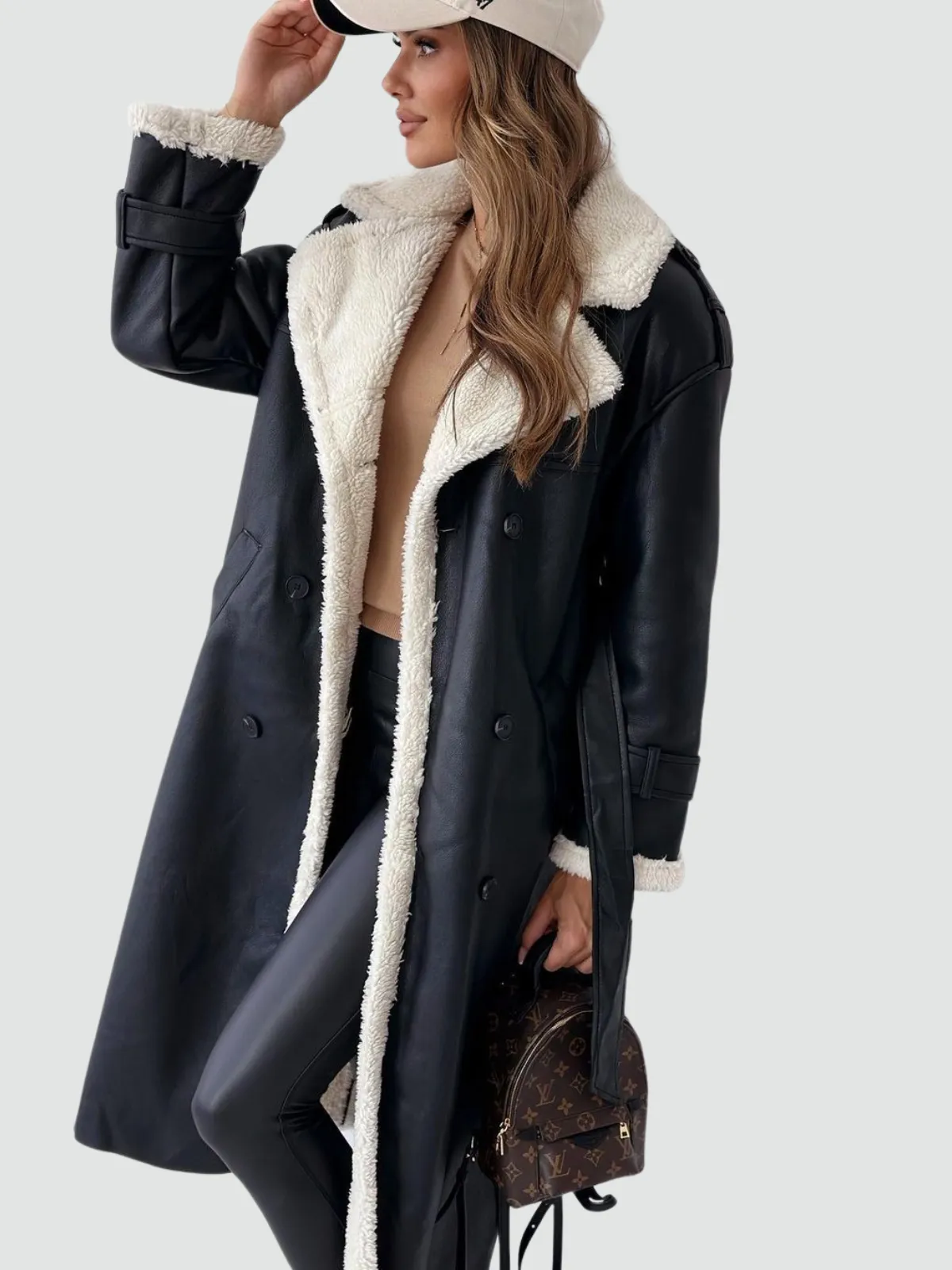 Zara - High Collar Wrap Coat