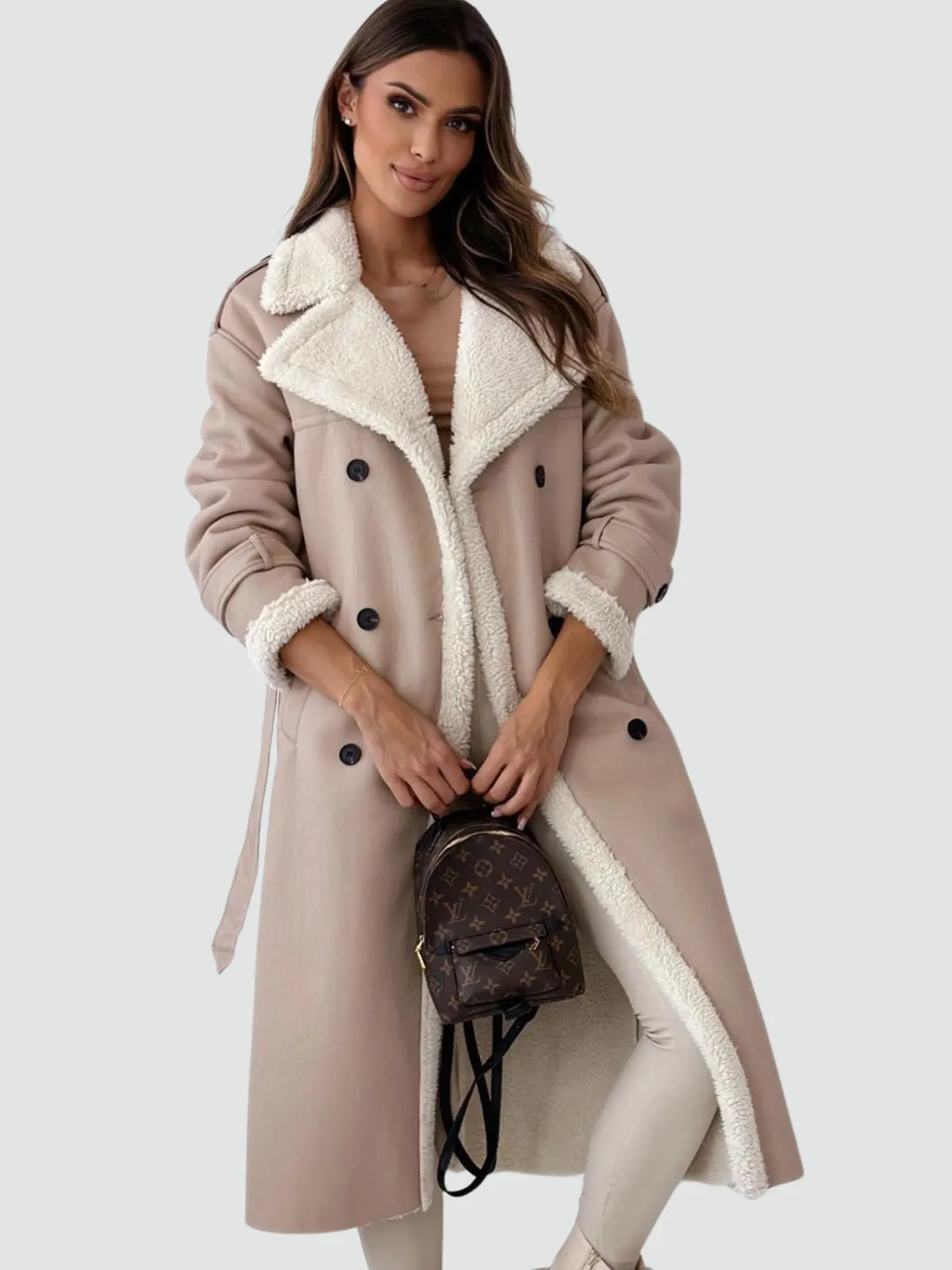 Zara - High Collar Wrap Coat