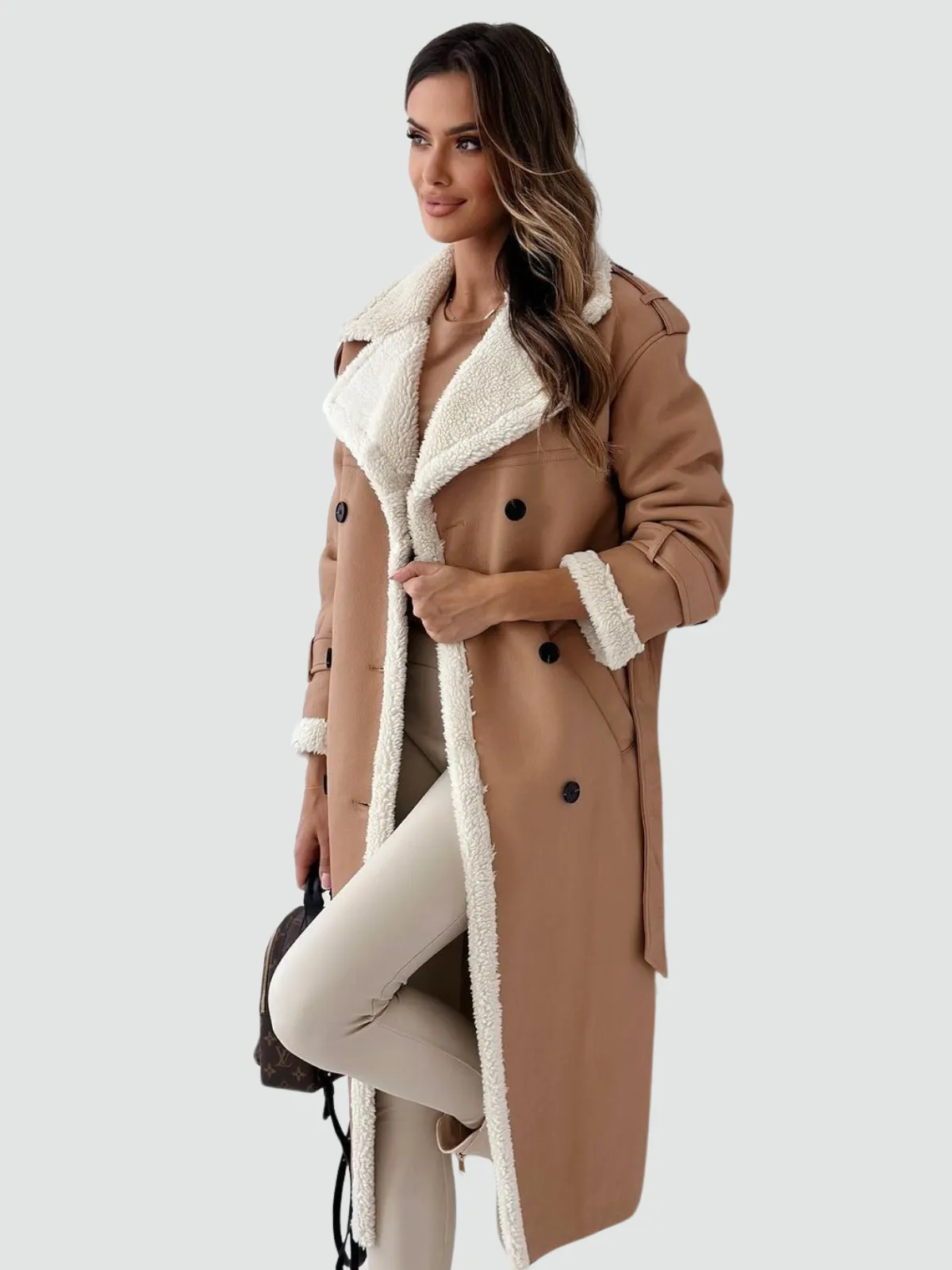 Zara - High Collar Wrap Coat