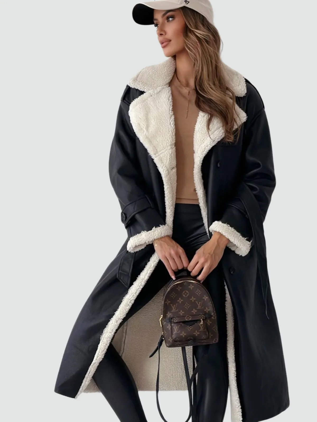 Zara - High Collar Wrap Coat