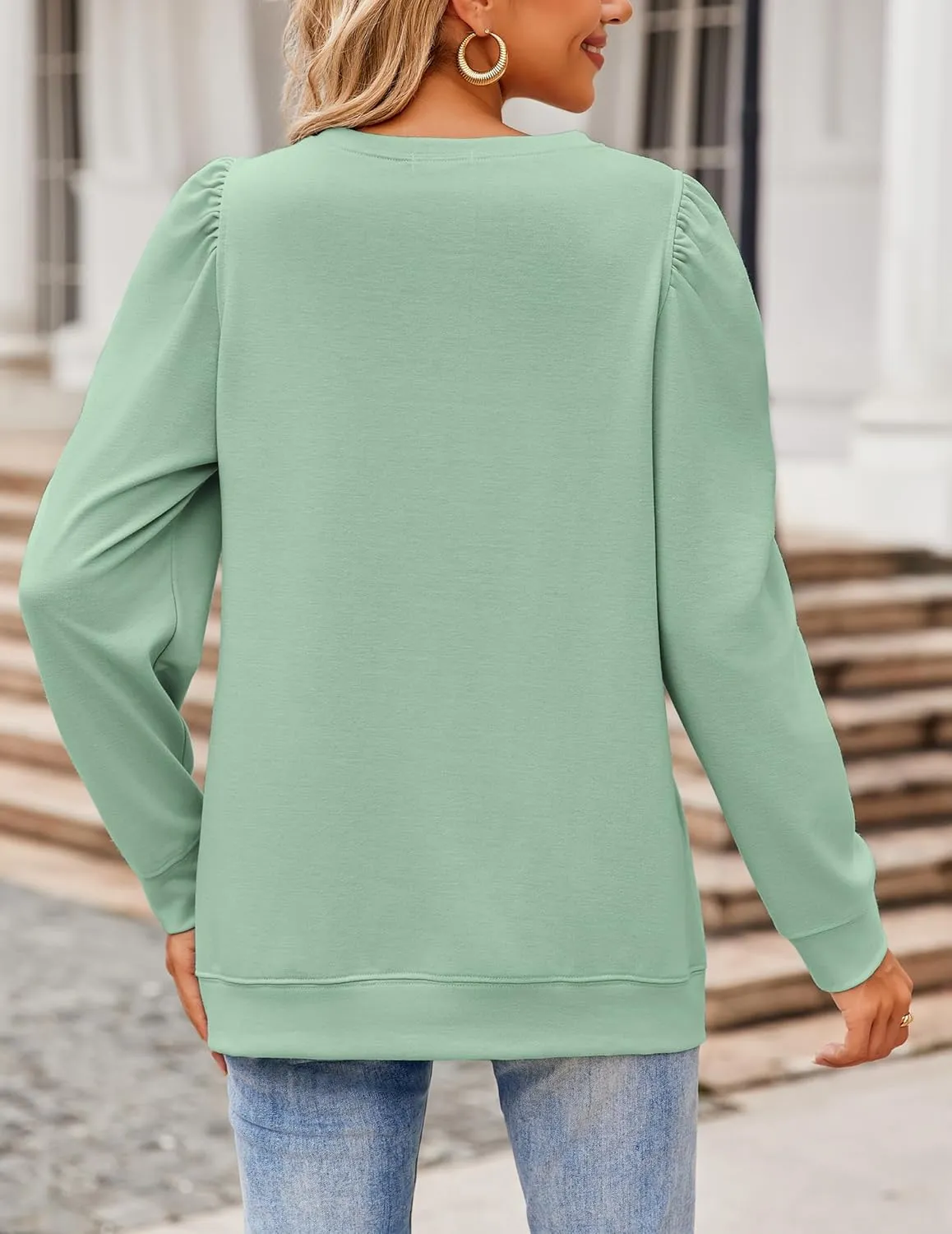 Zeagoo Tunic Tops for Women Casual Crew Neck Pullover