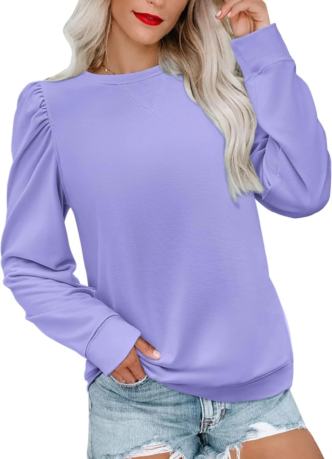 Zeagoo Tunic Tops for Women Casual Crew Neck Pullover