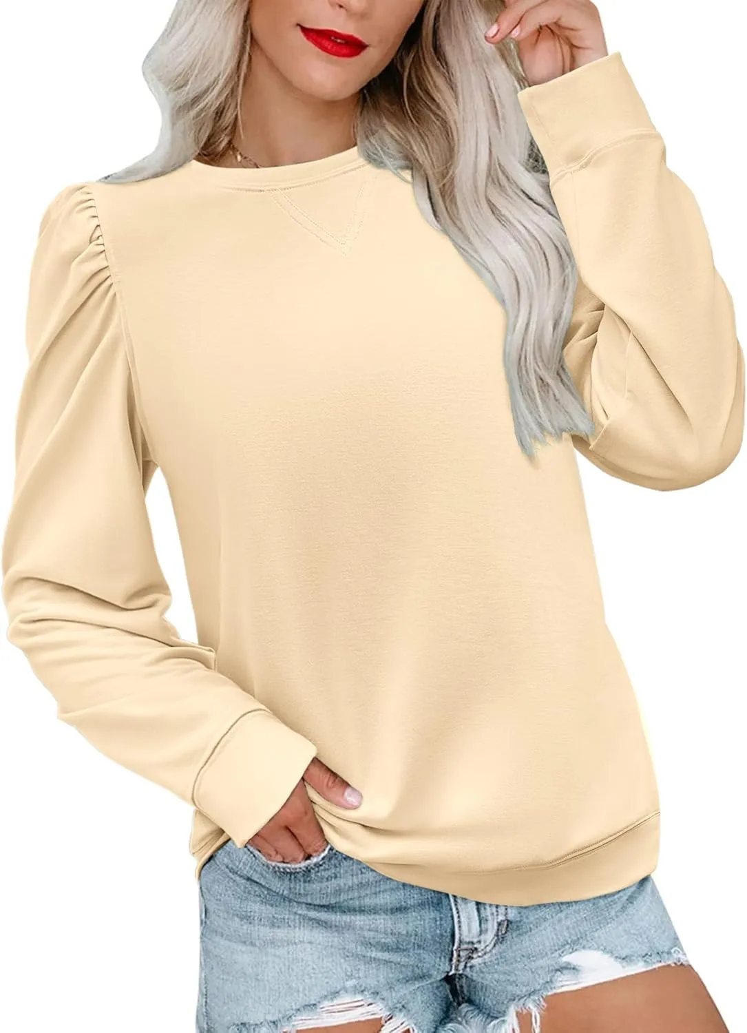 Zeagoo Tunic Tops for Women Casual Crew Neck Pullover