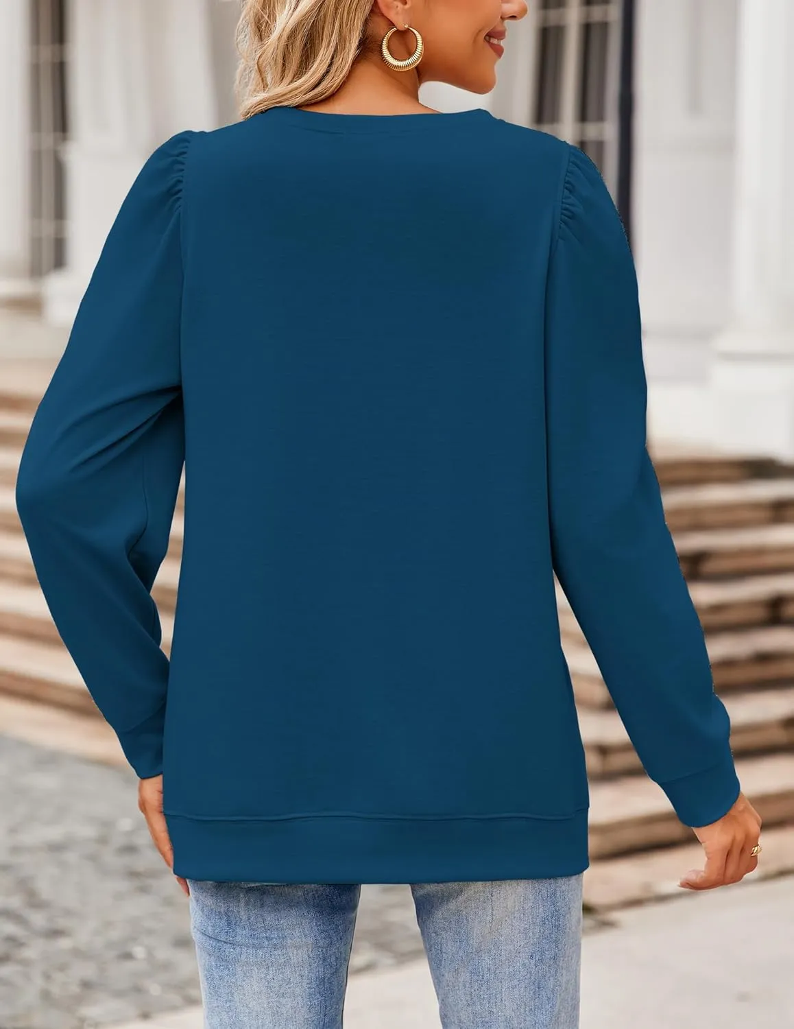Zeagoo Tunic Tops for Women Casual Crew Neck Pullover