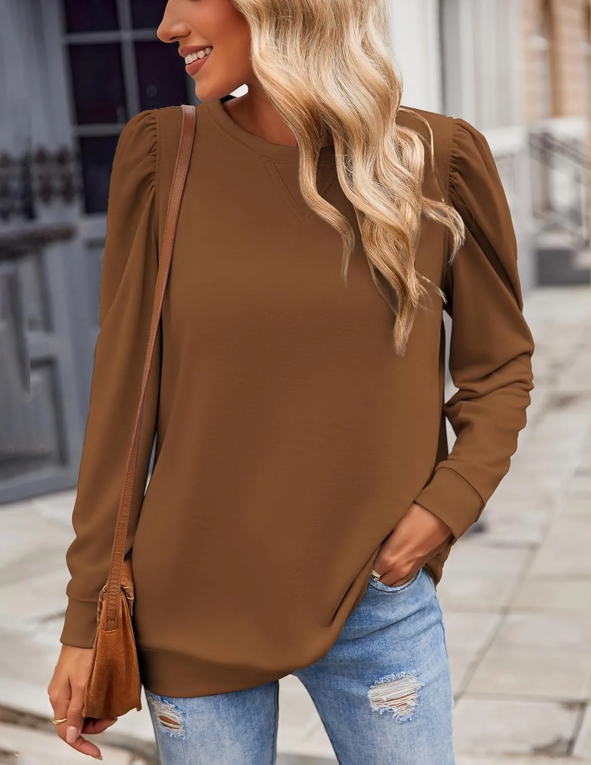 Zeagoo Tunic Tops for Women Casual Crew Neck Pullover