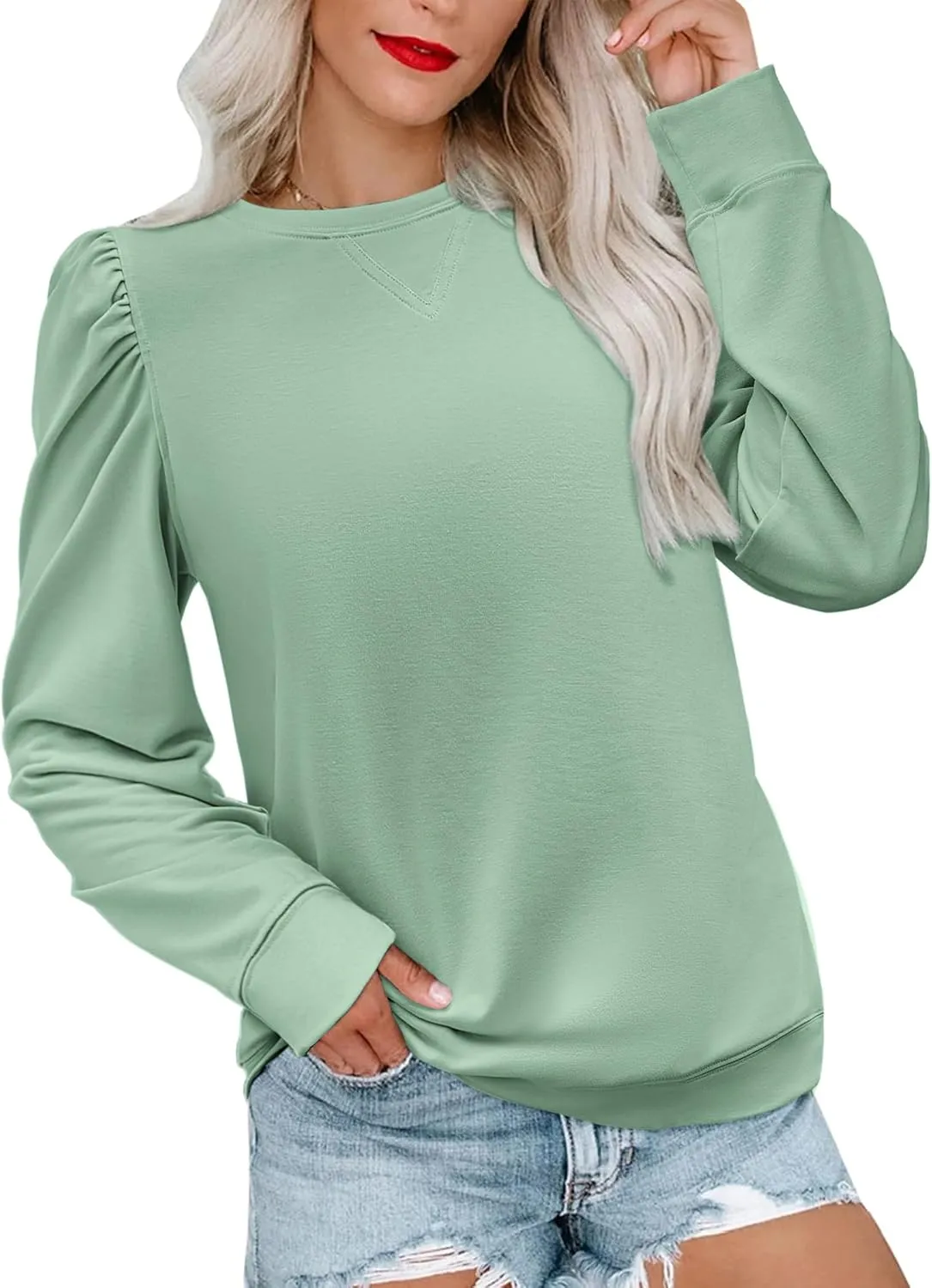 Zeagoo Tunic Tops for Women Casual Crew Neck Pullover