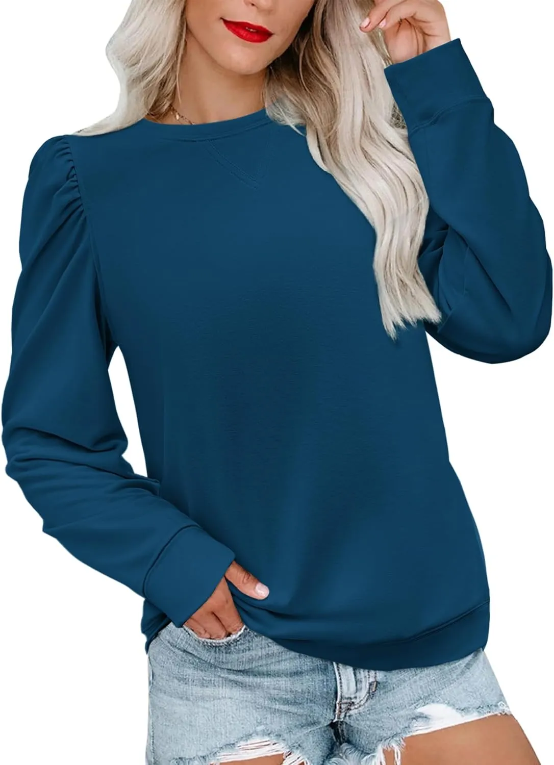 Zeagoo Tunic Tops for Women Casual Crew Neck Pullover