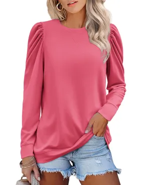 Zeagoo Tunic Tops for Women Casual Crew Neck Pullover