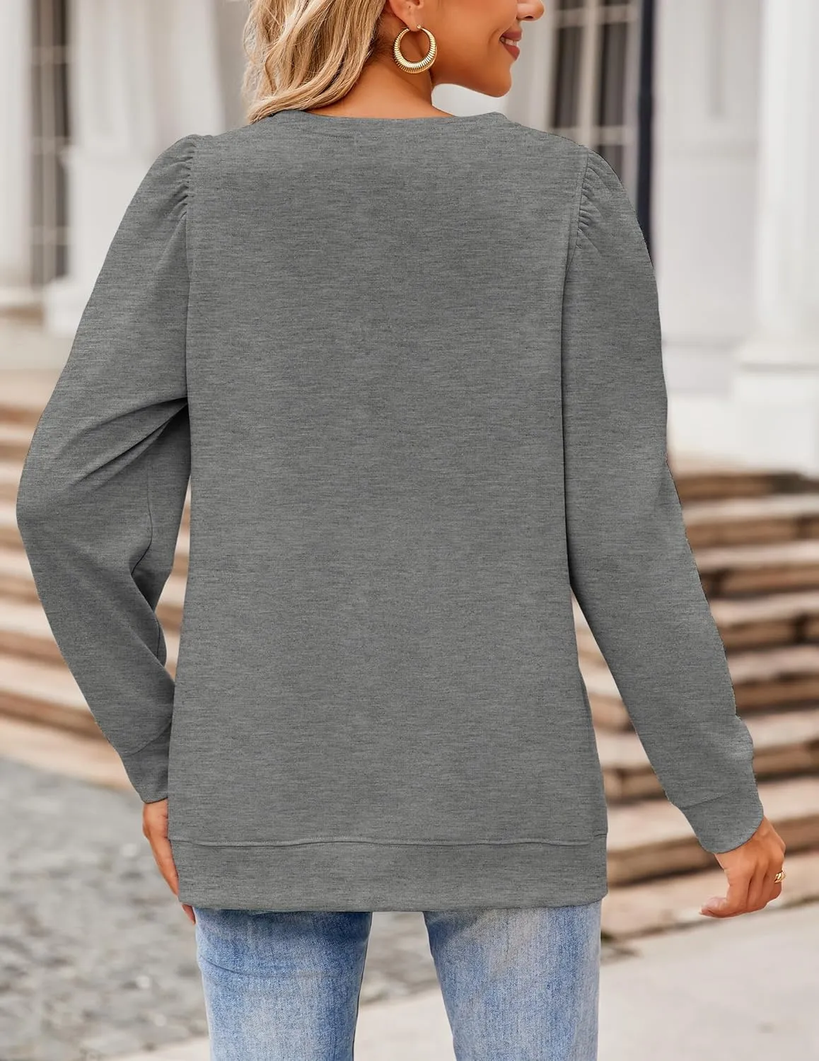 Zeagoo Tunic Tops for Women Casual Crew Neck Pullover