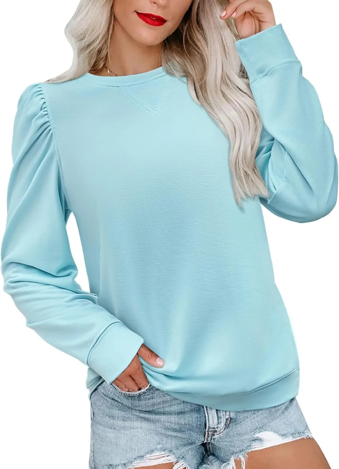 Zeagoo Tunic Tops for Women Casual Crew Neck Pullover