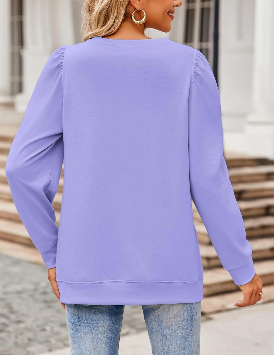 Zeagoo Tunic Tops for Women Casual Crew Neck Pullover