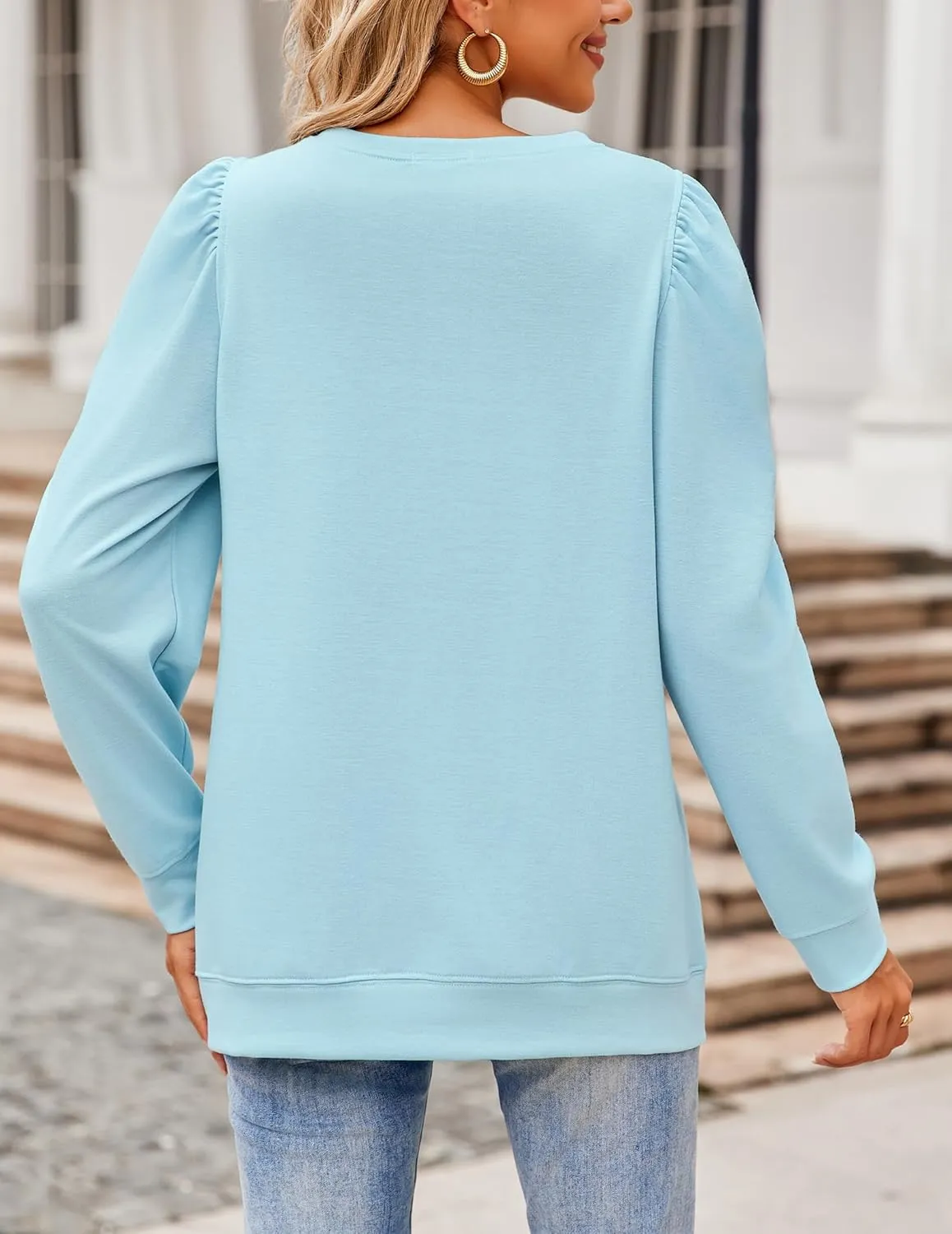 Zeagoo Tunic Tops for Women Casual Crew Neck Pullover